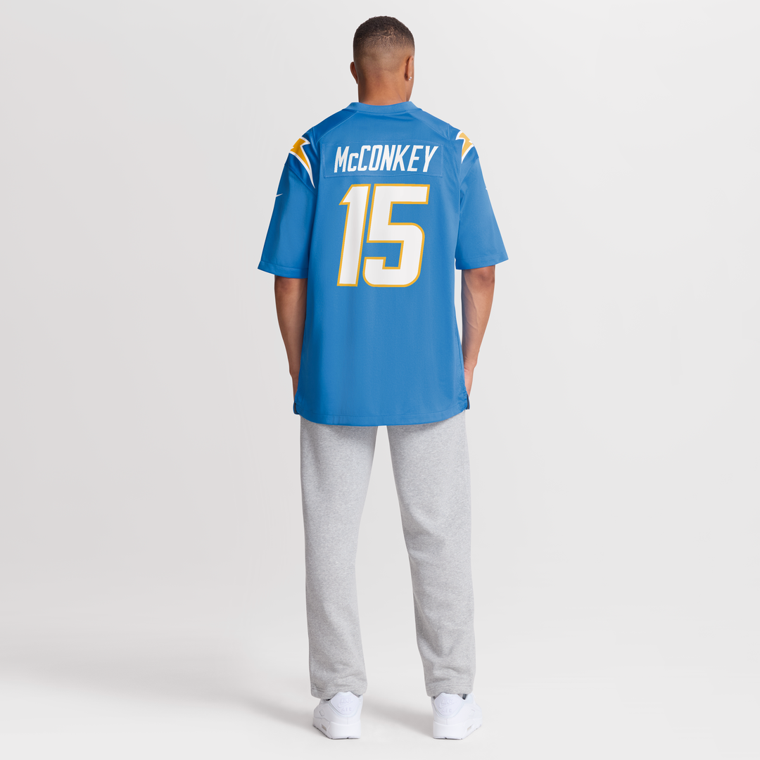 Los Angeles Chargers Ladd McConkey Powder Blue Player Game Jersey | NFL Football Jersey