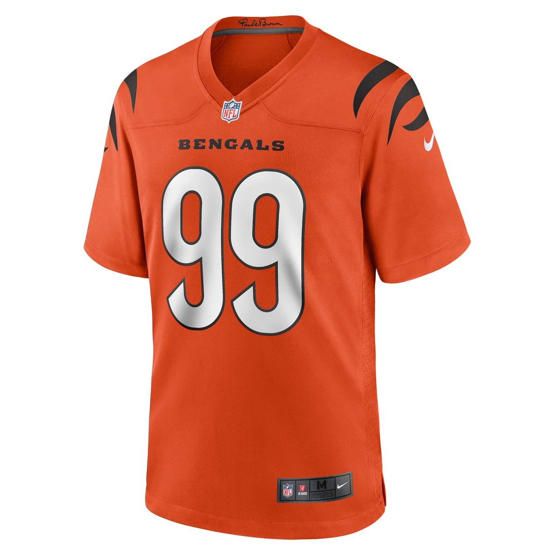 Cincinnati Bengals Myles Murphy Orange Alternate Game Jersey | NFL Football Jersey