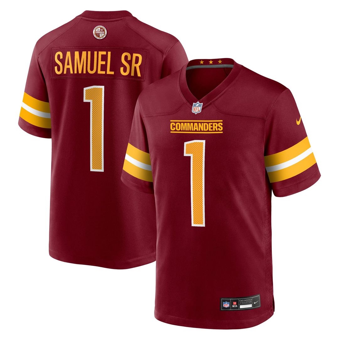 Washington Commanders Deebo Samuel Sr White Game Player Jersey | NFL Football Jersey