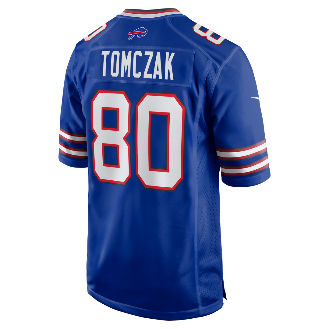 Buffalo Bills Max Tomczak Royal Team Game Jersey | NFL Football Jersey