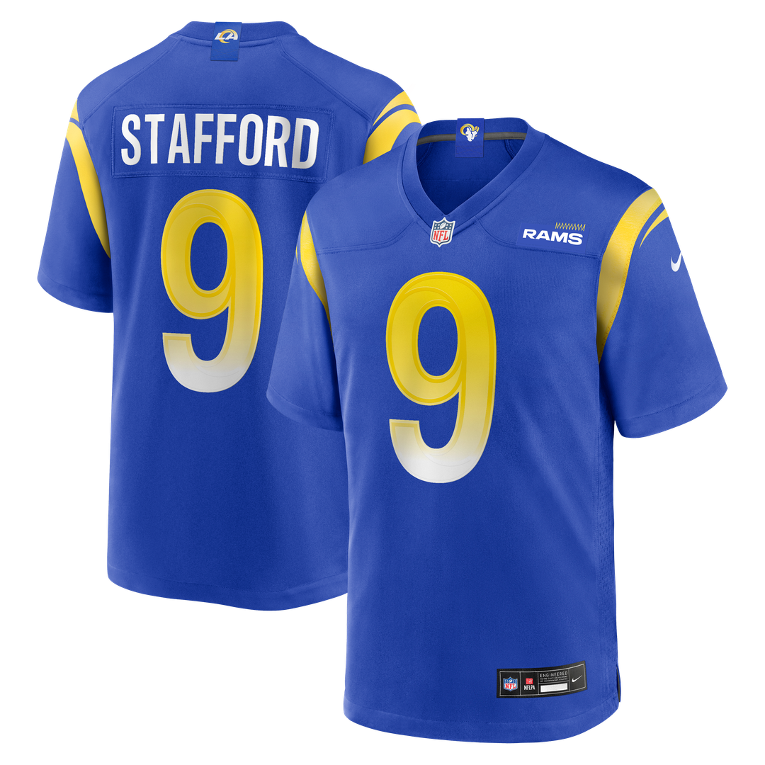 Los Angeles Rams Matthew Stafford Royal Player Game Jersey | NFL Football Jersey