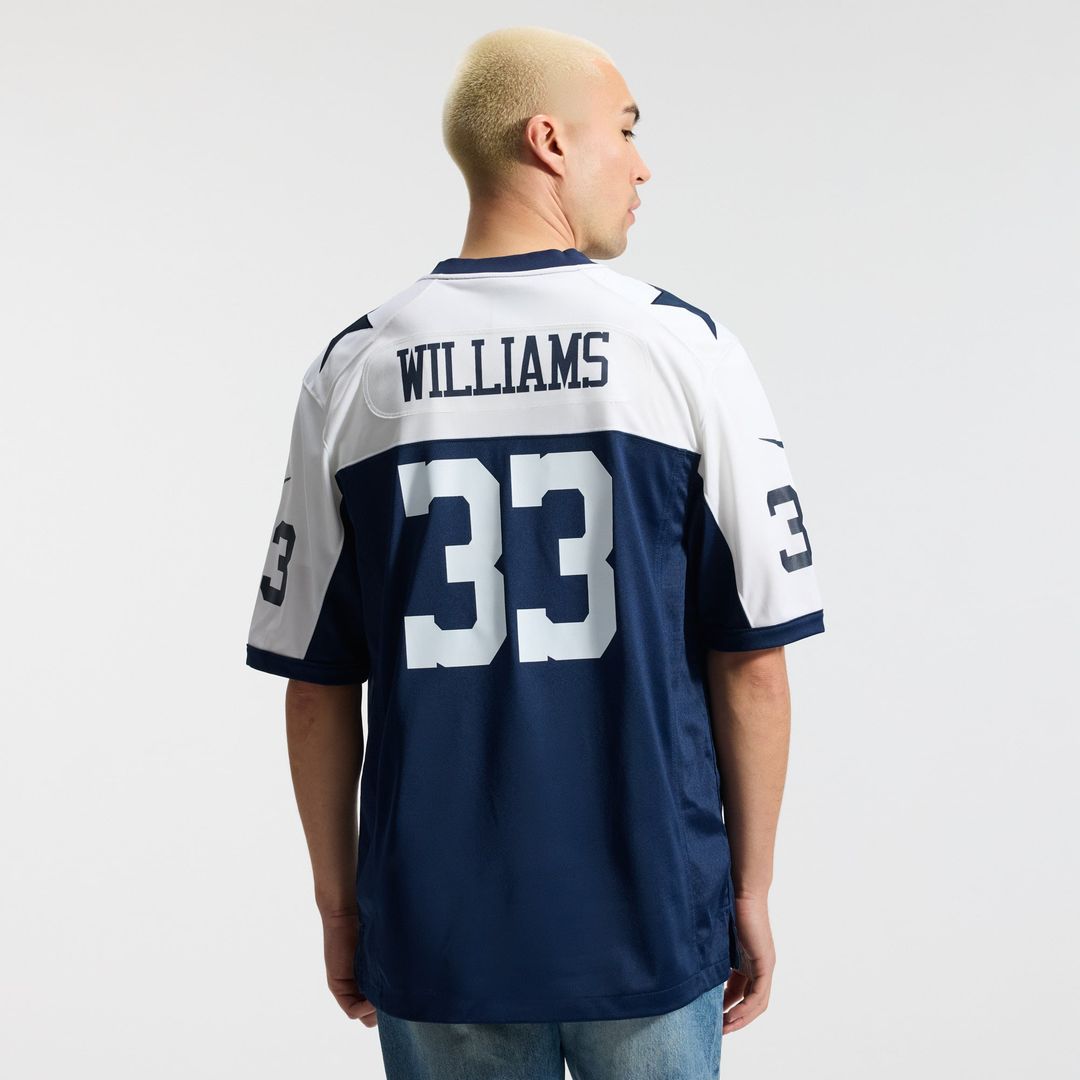 Dallas Cowboys Javonte Williams White Game Jersey | NFL Football Jersey
