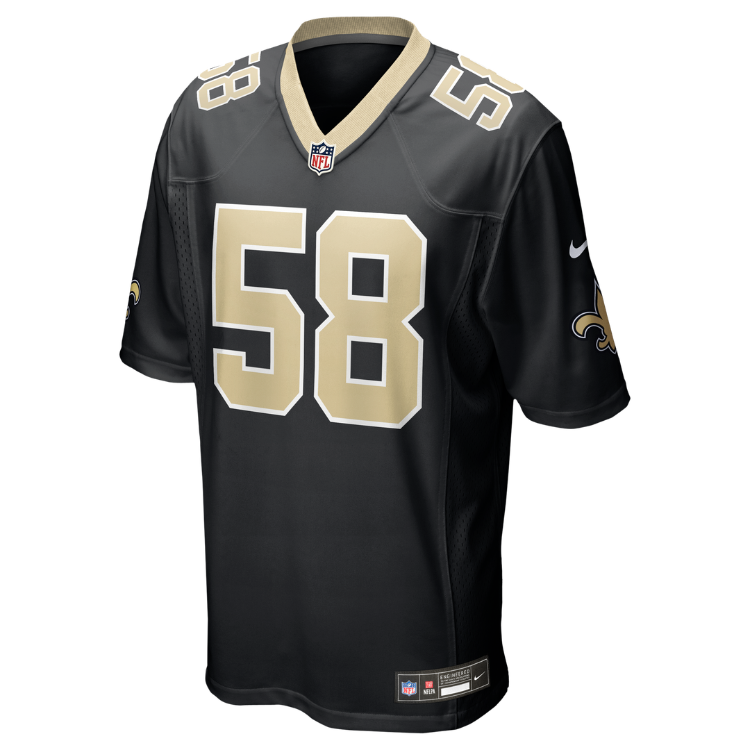 New Orleans Saints Chris Rumph II Black Team Game Jersey | NFL Football Jersey