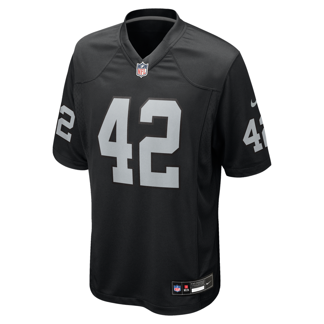 Las Vegas Raiders Ronnie Lott Black Game Retired Player Jersey | NFL Football Jersey