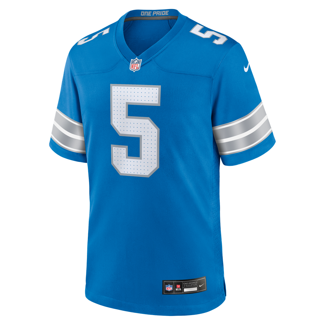 Detroit Lions Teddy Bridgewater Blue Team Game Jersey | NFL Football Jersey