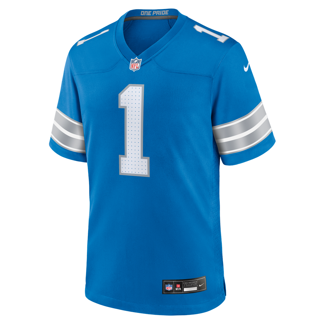 Detroit Lions Blake Miller Blue Team Game Jersey | NFL Football Jersey