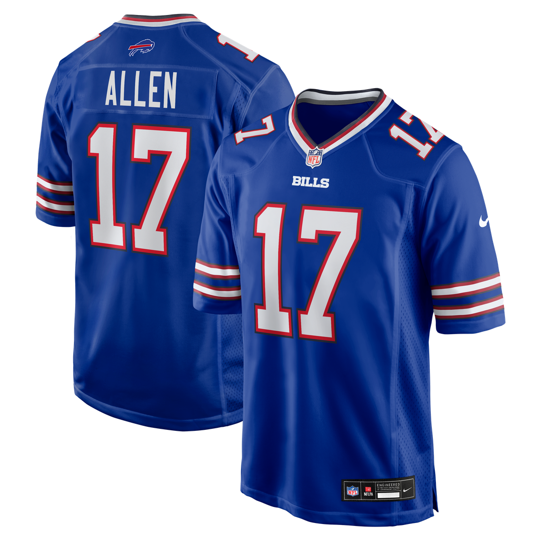 Buffalo Bills Josh Allen Royal Game Player Jersey | NFL Football Jersey