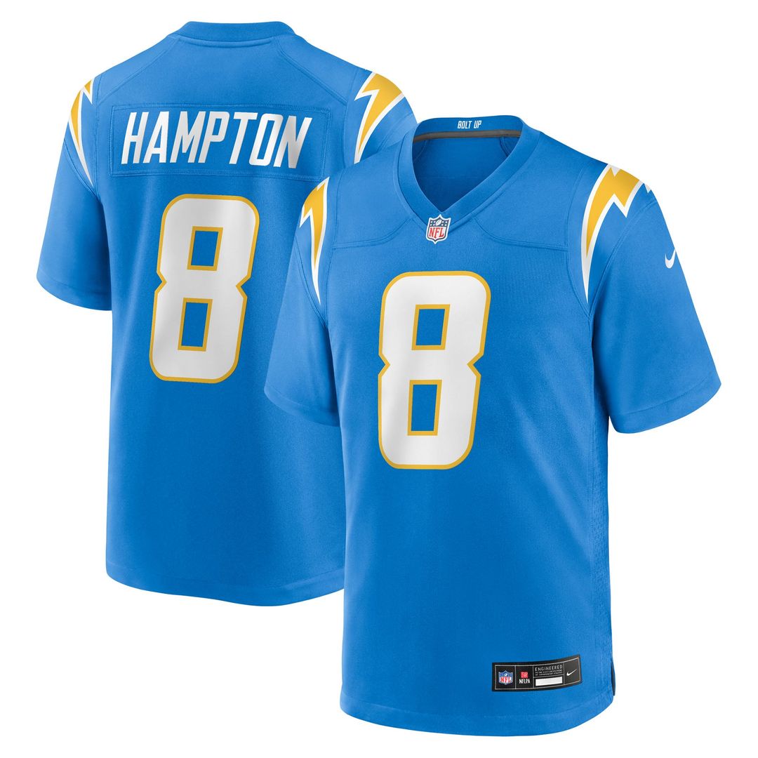 Los Angeles Chargers Omarion Hampton Powder Blue Game Player Jersey | NFL Football Jersey