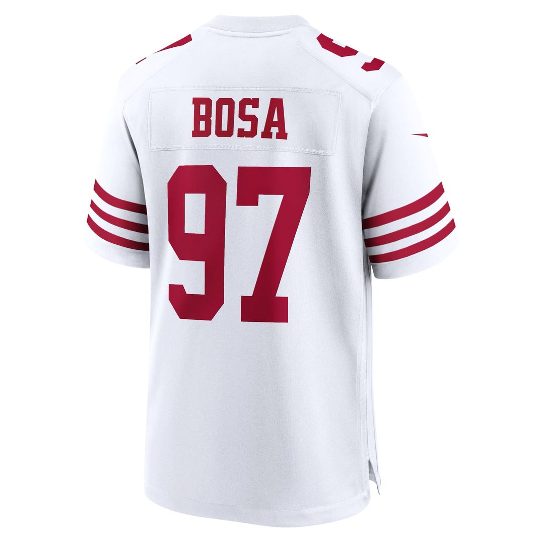 San Francisco 49ers Nick Bosa White Player Game Jersey | NFL Football Jersey