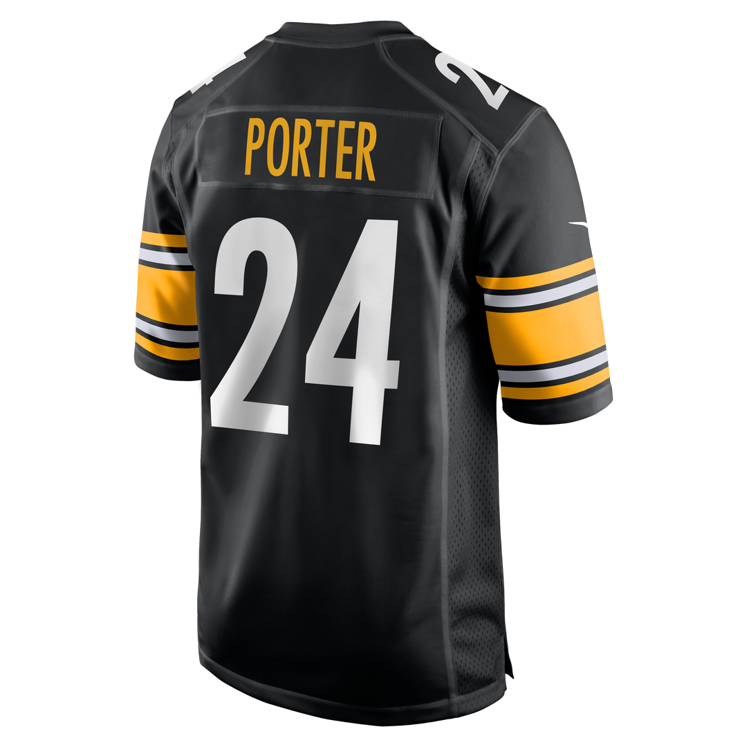 Pittsburgh Steelers Joey Porter Jr. Black Game Jersey | NFL Football Jersey