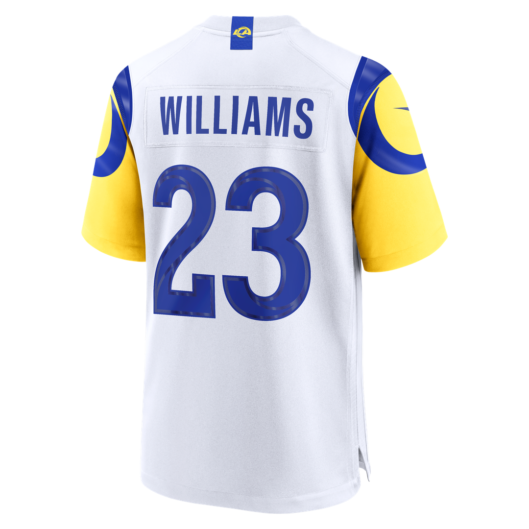 Los Angeles Rams Kyren Williams White White Game Player Jersey | NFL Football Jersey