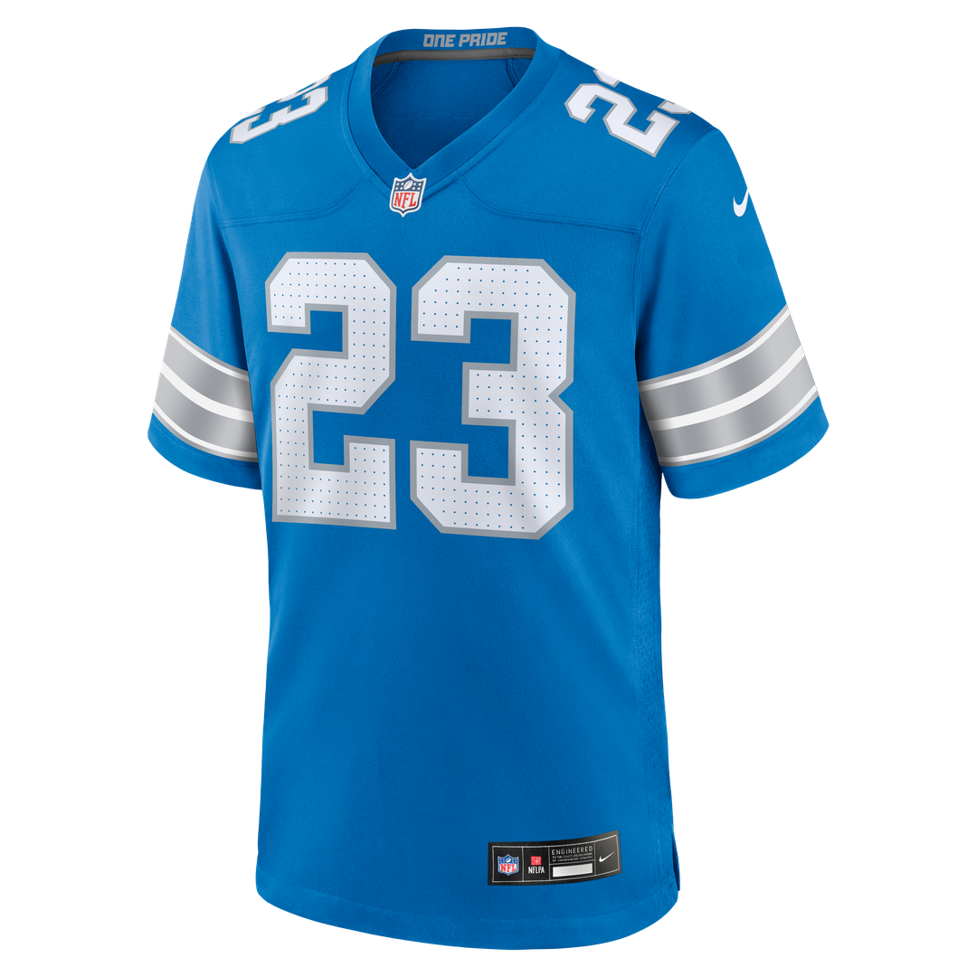 Detroit Lions Rock Ya-Sin Blue Team Game Jersey | NFL Football Jersey
