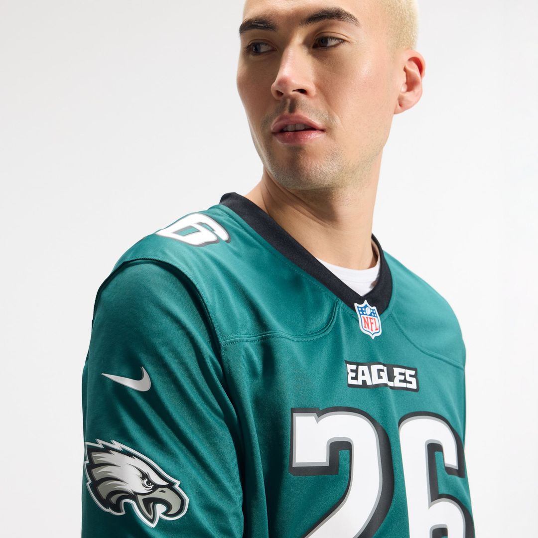 Philadelphia Eagles Saquon Barkley White Game Jersey | NFL Football Jersey