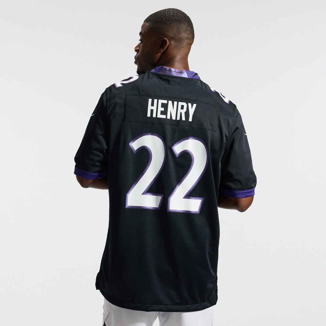 Baltimore Ravens Derrick Henry Black Alternate Game Jersey | NFL Football Jersey