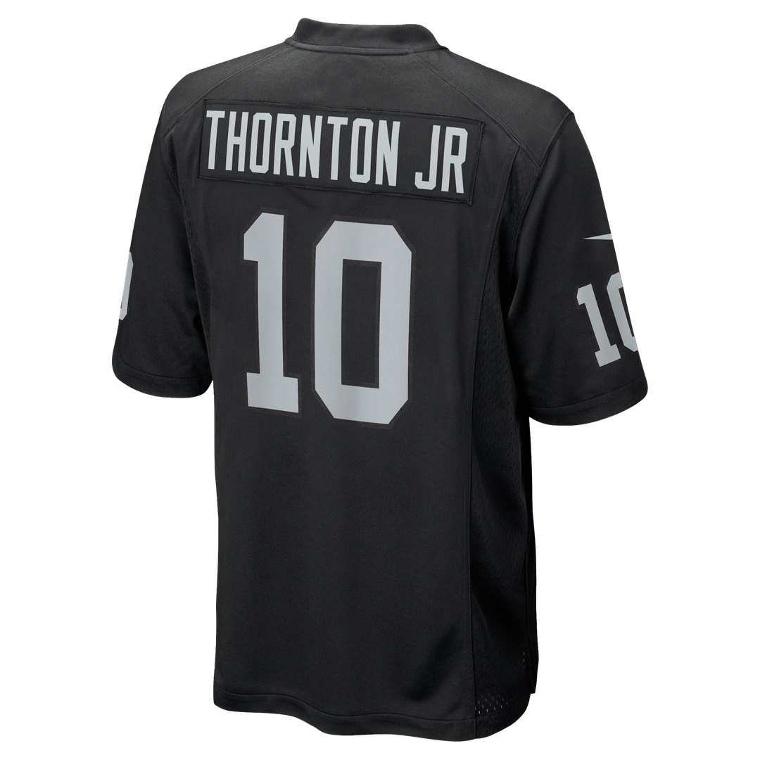 Las Vegas Raiders Dont'e Thornton Jr. Black Team Game Jersey | NFL Football Jersey
