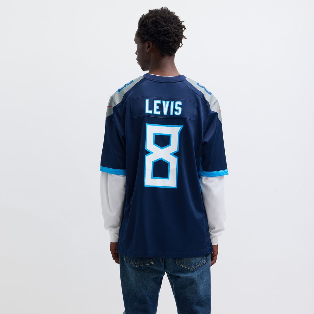Tennessee Titans Will Levis Navy Game Jersey | NFL Football Jersey