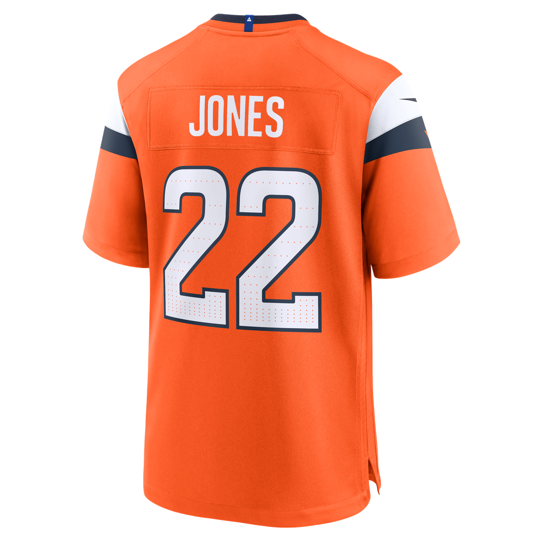Denver Broncos Brandon Jones Orange Team Game Jersey | NFL Football Jersey
