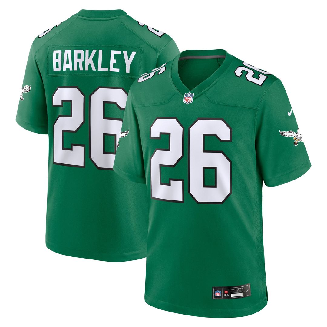 Philadelphia Eagles Saquon Barkley White Game Jersey | NFL Football Jersey