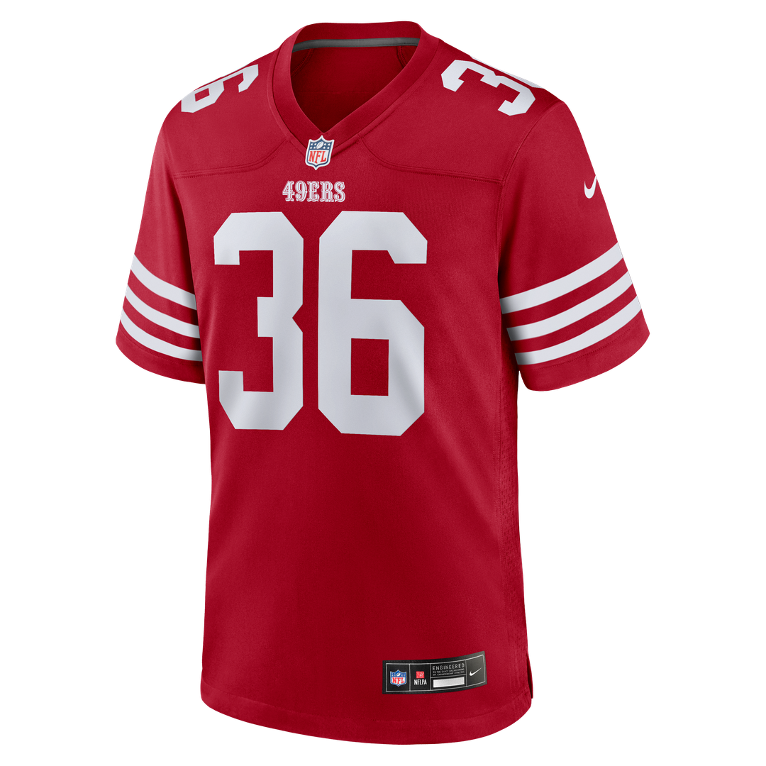 San Francisco 49ers Marques Sigle Scarlet Team Game Jersey | NFL Football Jersey