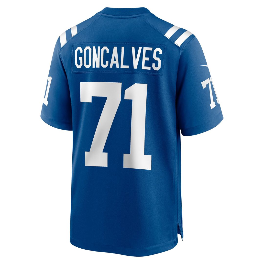 Indianapolis Colts Matt Goncalves Royal Game Jersey | NFL Football Jersey
