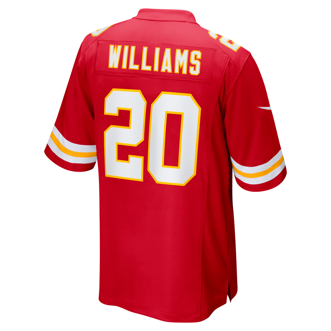 Kansas City Chiefs Nohl Williams Red Team Game Jersey | NFL Football Jersey