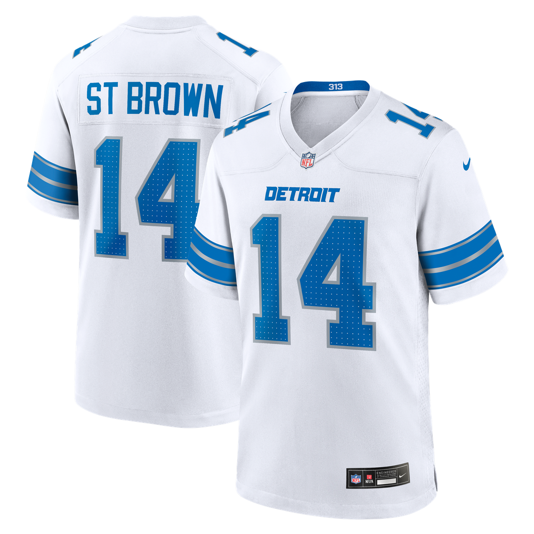 Detroit Lions Amon-Ra St. Brown Blue Game Jersey | NFL Football Jersey