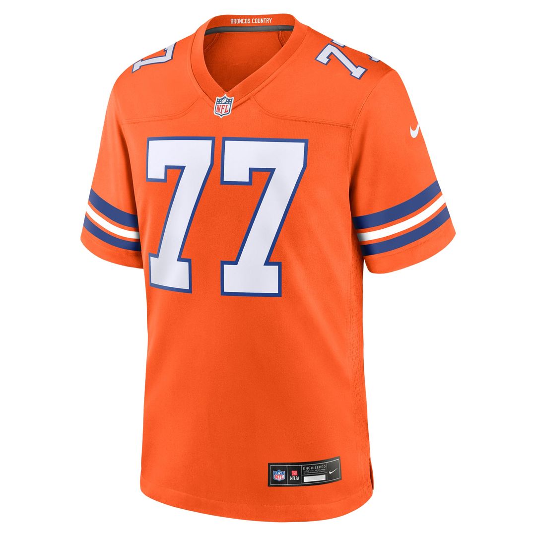 Denver Broncos Quinn Meinerz Orange Alternate Game Jersey | NFL Football Jersey