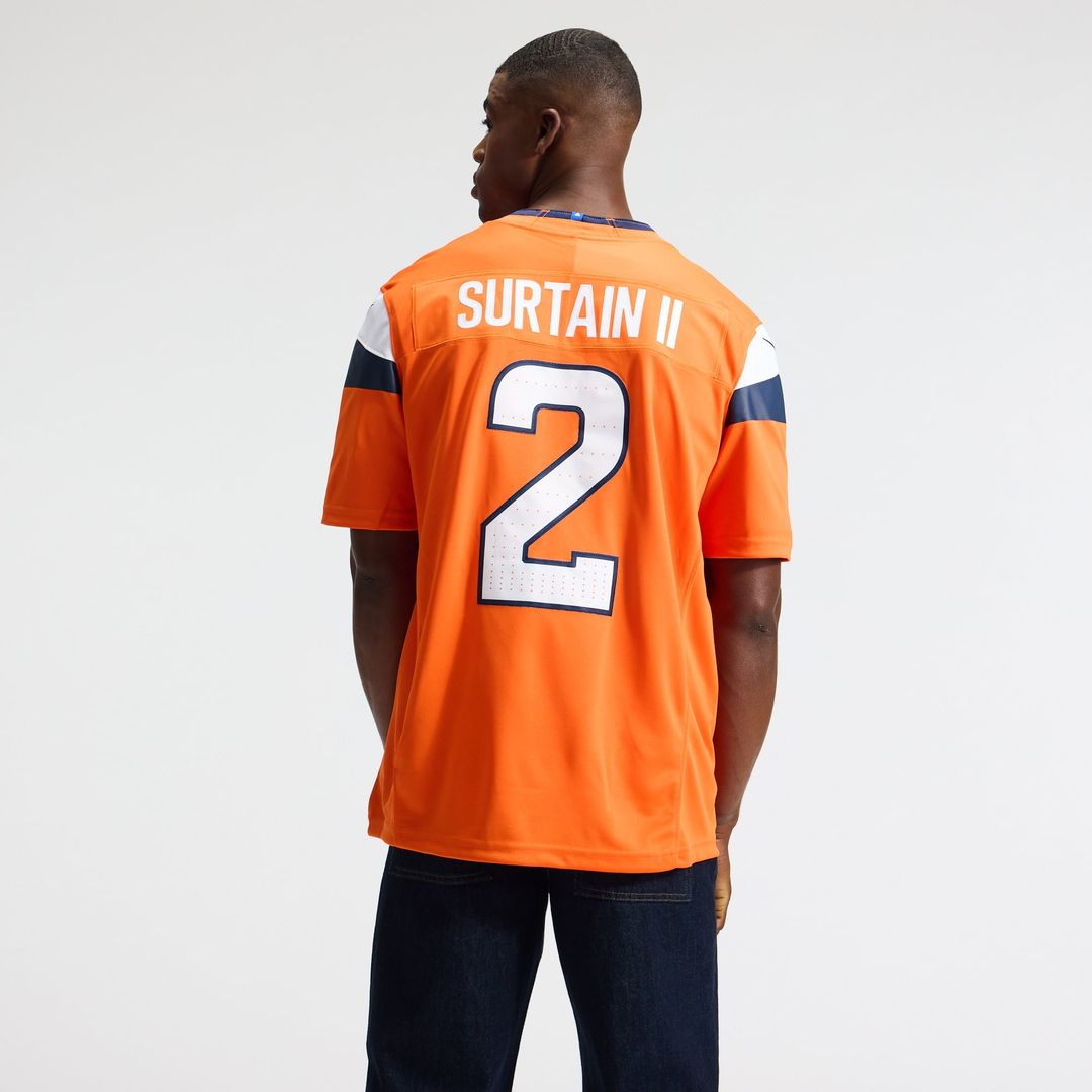 Denver Broncos Pat Surtain II Navy Alternate Vapor F.U.S.E. Stitched Limited Jersey | NFL Football Jersey