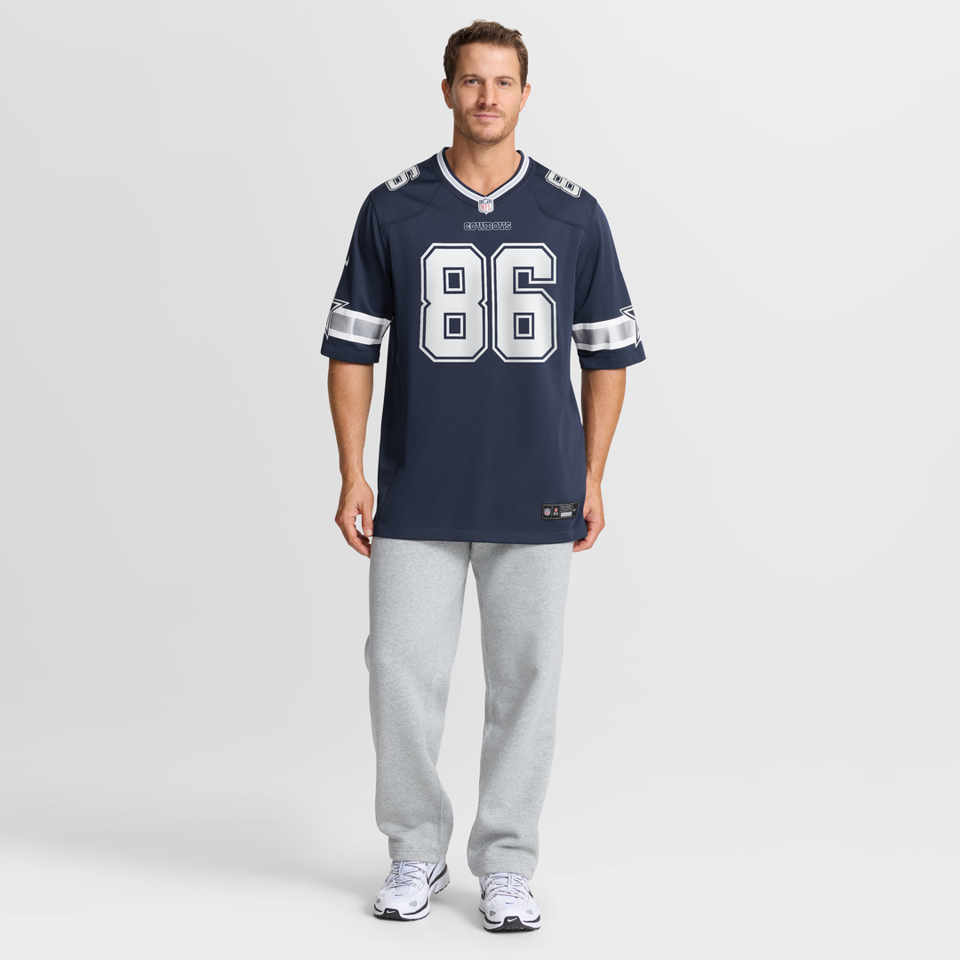 Dallas Cowboys Luke Schoonmaker Navy Team Game Jersey | NFL Football Jersey