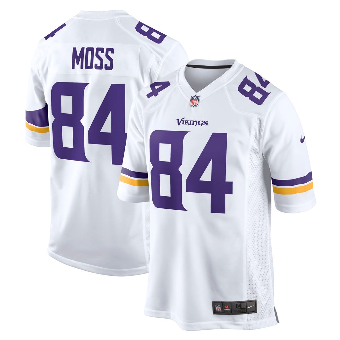 Minnesota Vikings Randy Moss Purple Game Retired Player Jersey | NFL Football Jersey