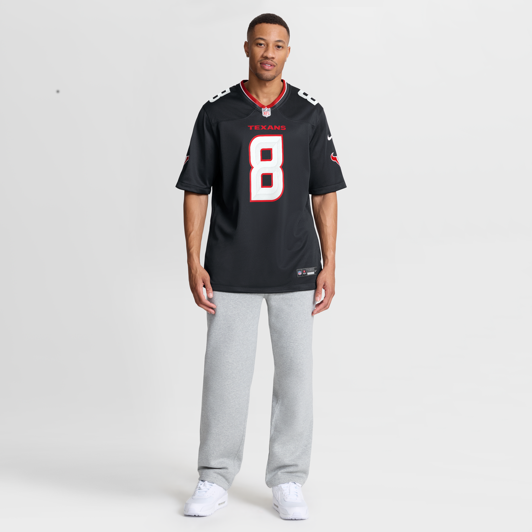 Houston Texans Cade Stover Navy Team Game Jersey | NFL Football Jersey