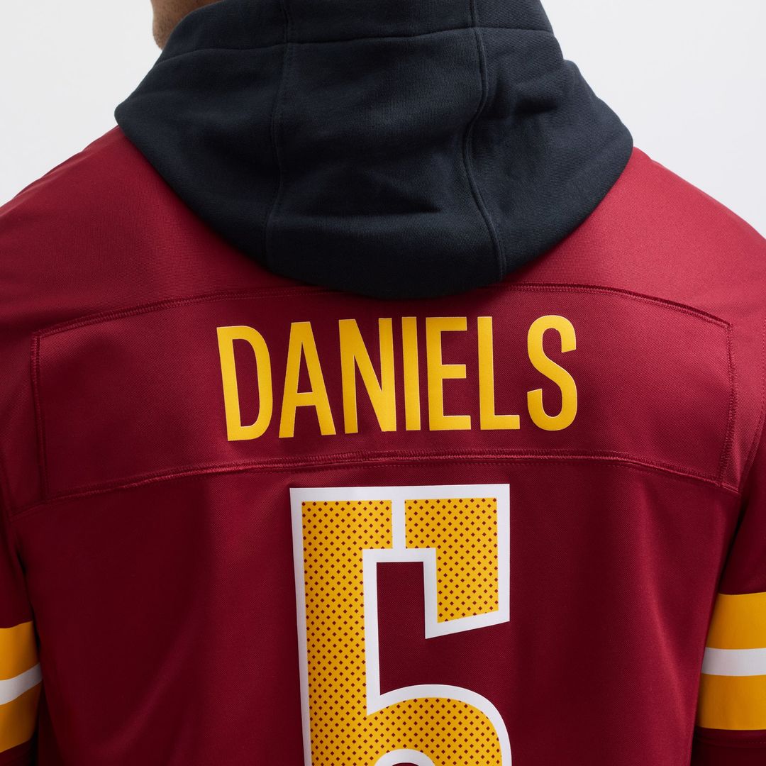 Washington Commanders Jayden Daniels White Vapor F.U.S.E. Limited Super Bowl Era Jersey | NFL Football Jersey