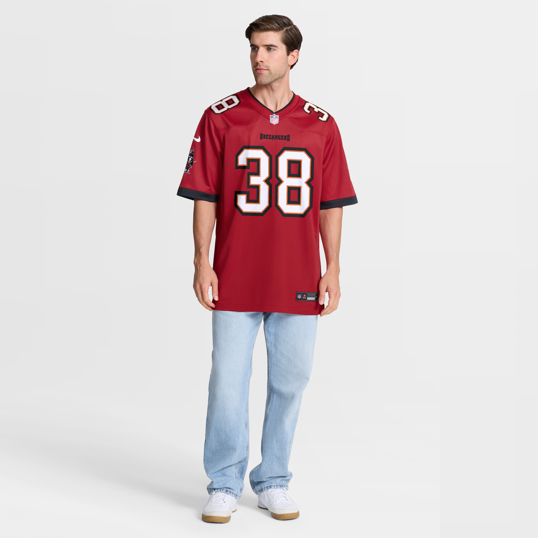 Tampa Bay Buccaneers Rashad Wisdom Red Team Game Jersey | NFL Football Jersey