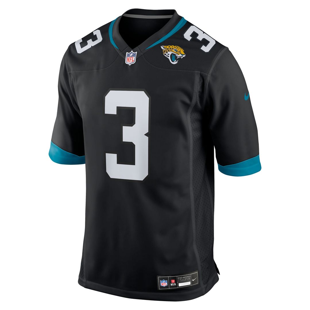 Jacksonville Jaguars Jakobi Meyers Black Alternate Game Jersey | NFL Football Jersey