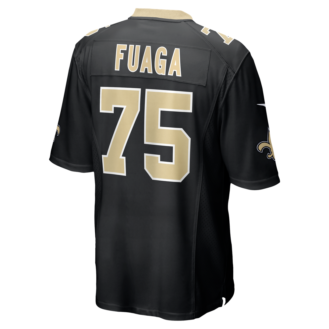 New Orleans Saints Taliese Fuaga Black Game Jersey | NFL Football Jersey