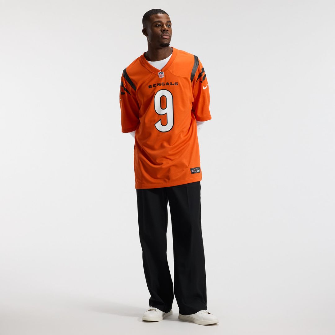 Cincinnati Bengals Joe Burrow Orange Alternate Game Jersey | NFL Football Jersey
