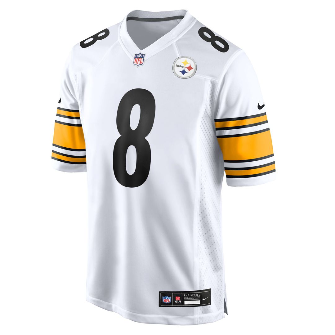 Pittsburgh Steelers Aaron Rodgers White Game Jersey | NFL Football Jersey