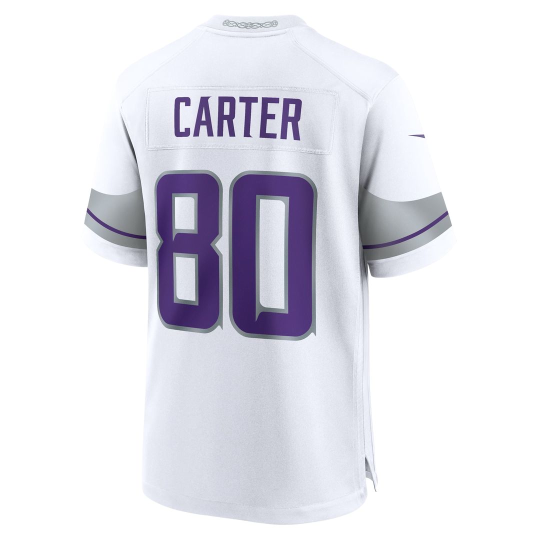 Minnesota Vikings Cris Carter White Alternate Retired Player Game Jersey | NFL Football Jersey
