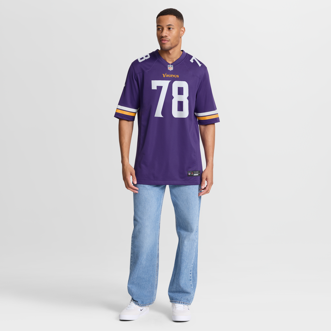 Minnesota Vikings Ryan Kelly Purple Team Game Jersey | NFL Football Jersey