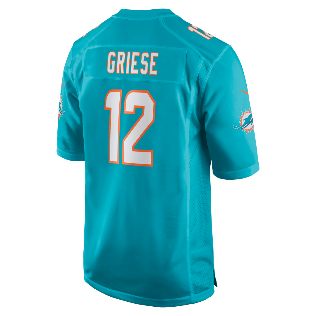 Miami Dolphins Bob Griese Aqua Game Retired Player Jersey | NFL Football Jersey