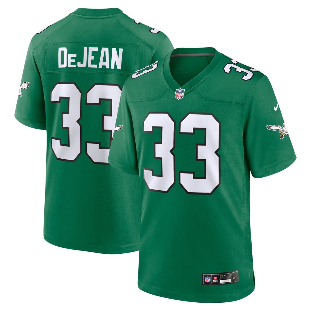 Philadelphia Eagles Cooper DeJean Midnight Green Team Game Jersey | NFL Football Jersey