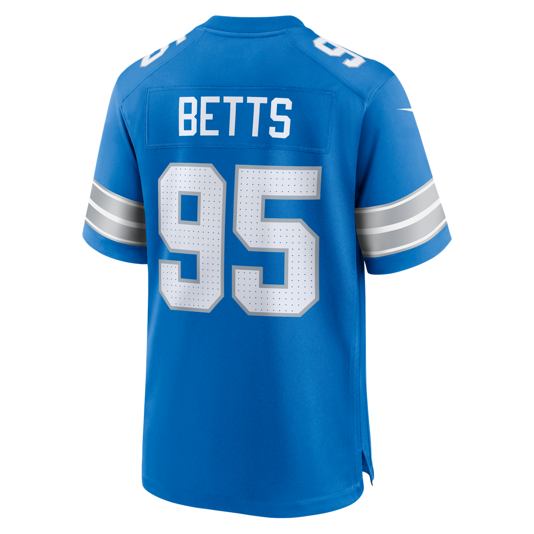 Detroit Lions Mathieu Betts Blue Game Jersey | NFL Football Jersey