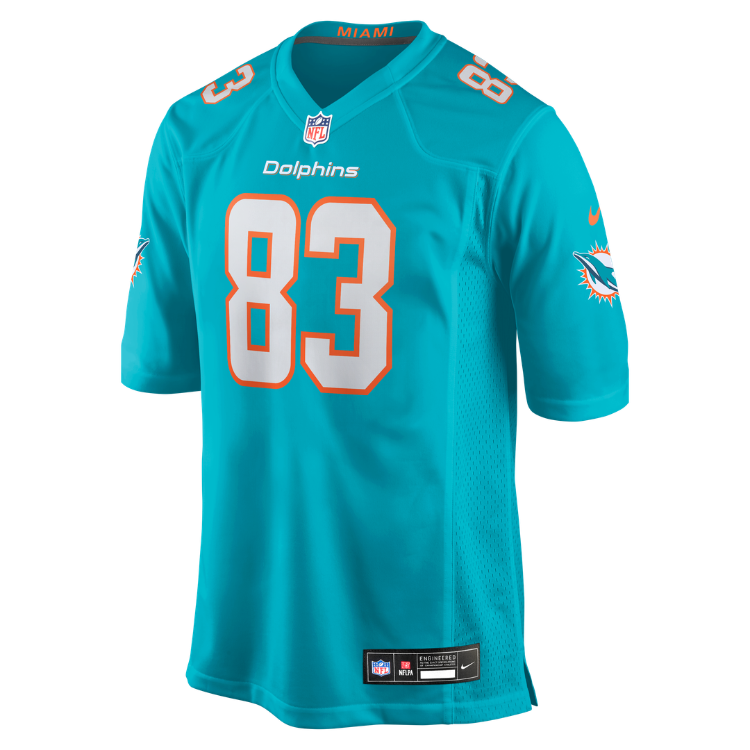 Miami Dolphins Darren Waller Aqua Team Game Jersey | NFL Football Jersey