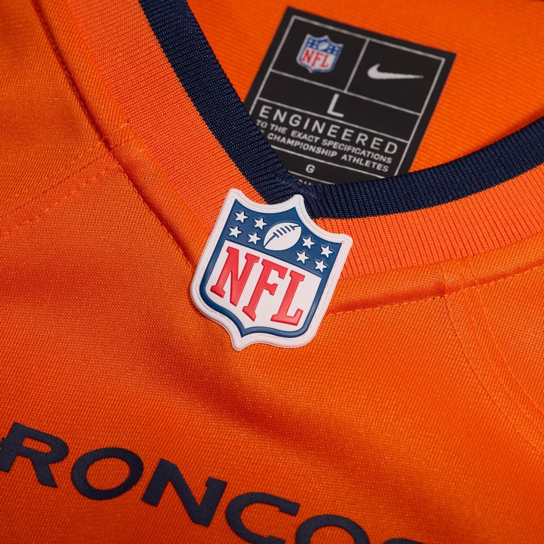 Denver Broncos Jaleel McLaughlin Orange Team Game Jersey | NFL Football Jersey