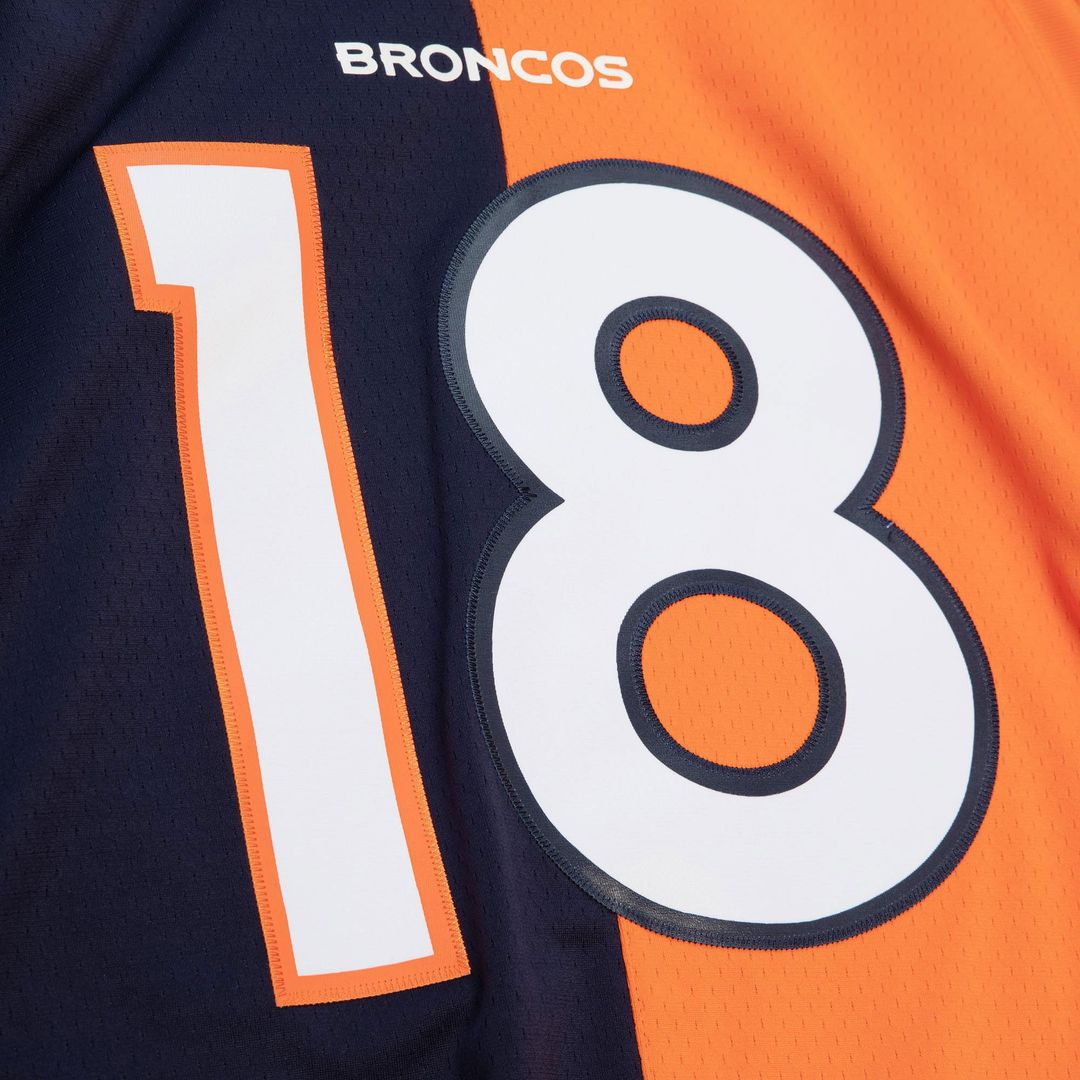 Denver Broncos Peyton Manning Navy/Orange 2015 Split Legacy Replica Jersey | NFL Football Jersey