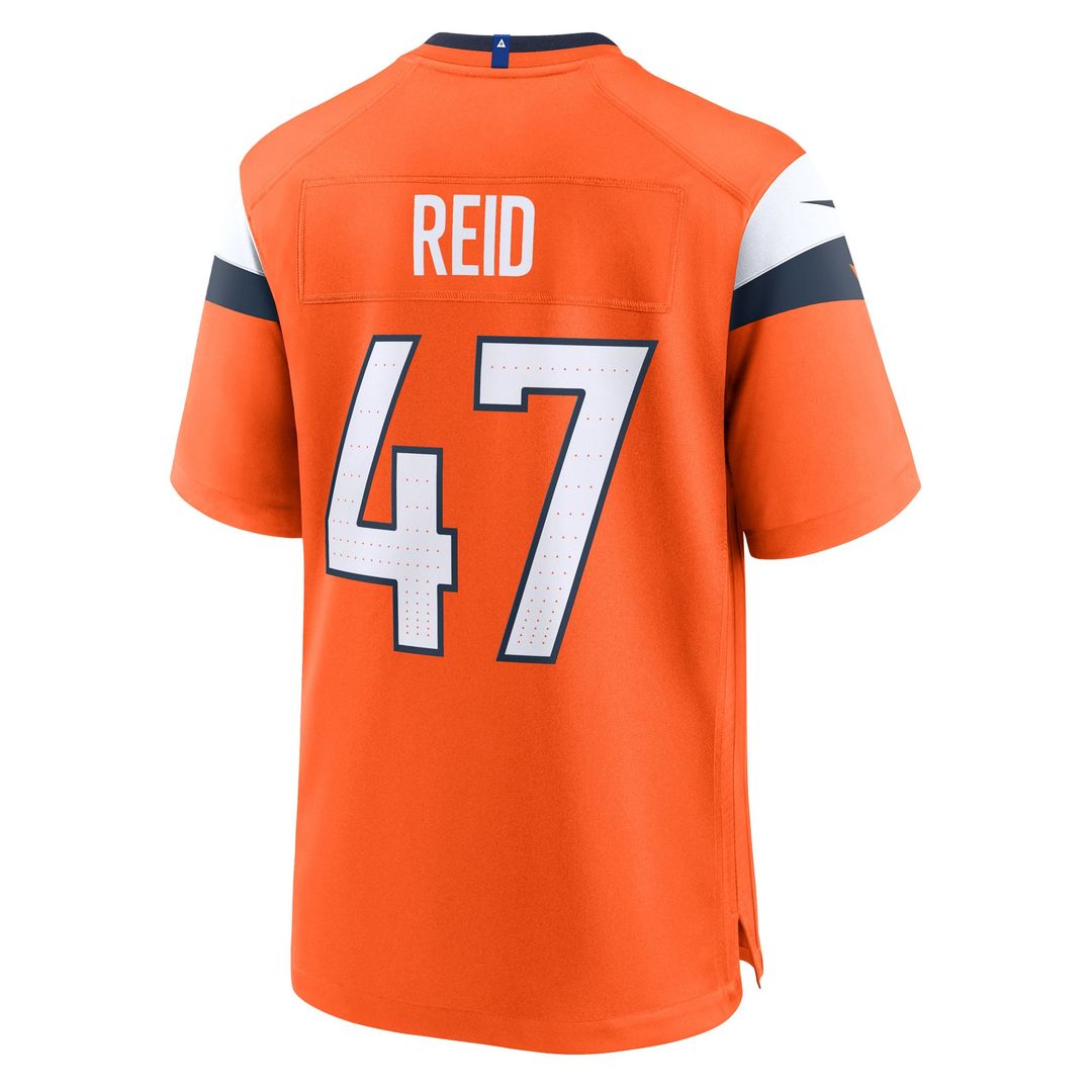 Denver Broncos Karene Reid Orange Team Game Jersey | NFL Football Jersey