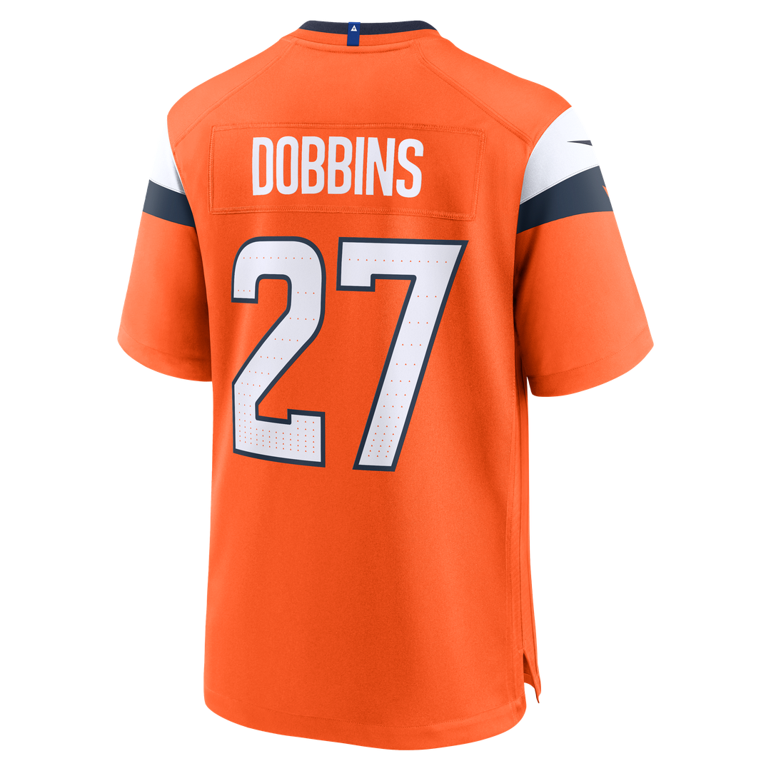 Denver Broncos J.K. Dobbins Orange Team Game Jersey | NFL Football Jersey