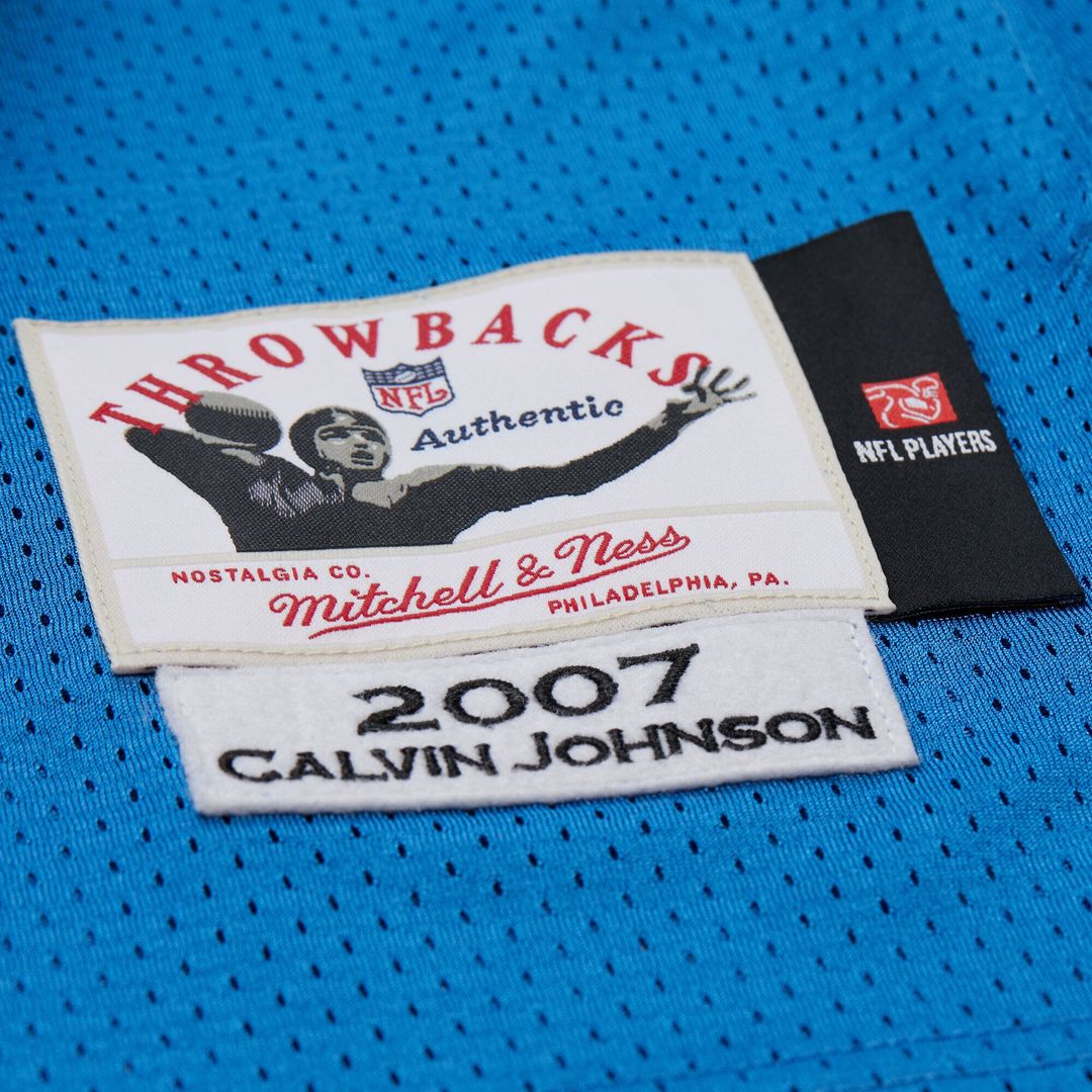 Detroit Lions Calvin Johnson Black 2007 Authentic Throwback Jersey | NFL Football Jersey