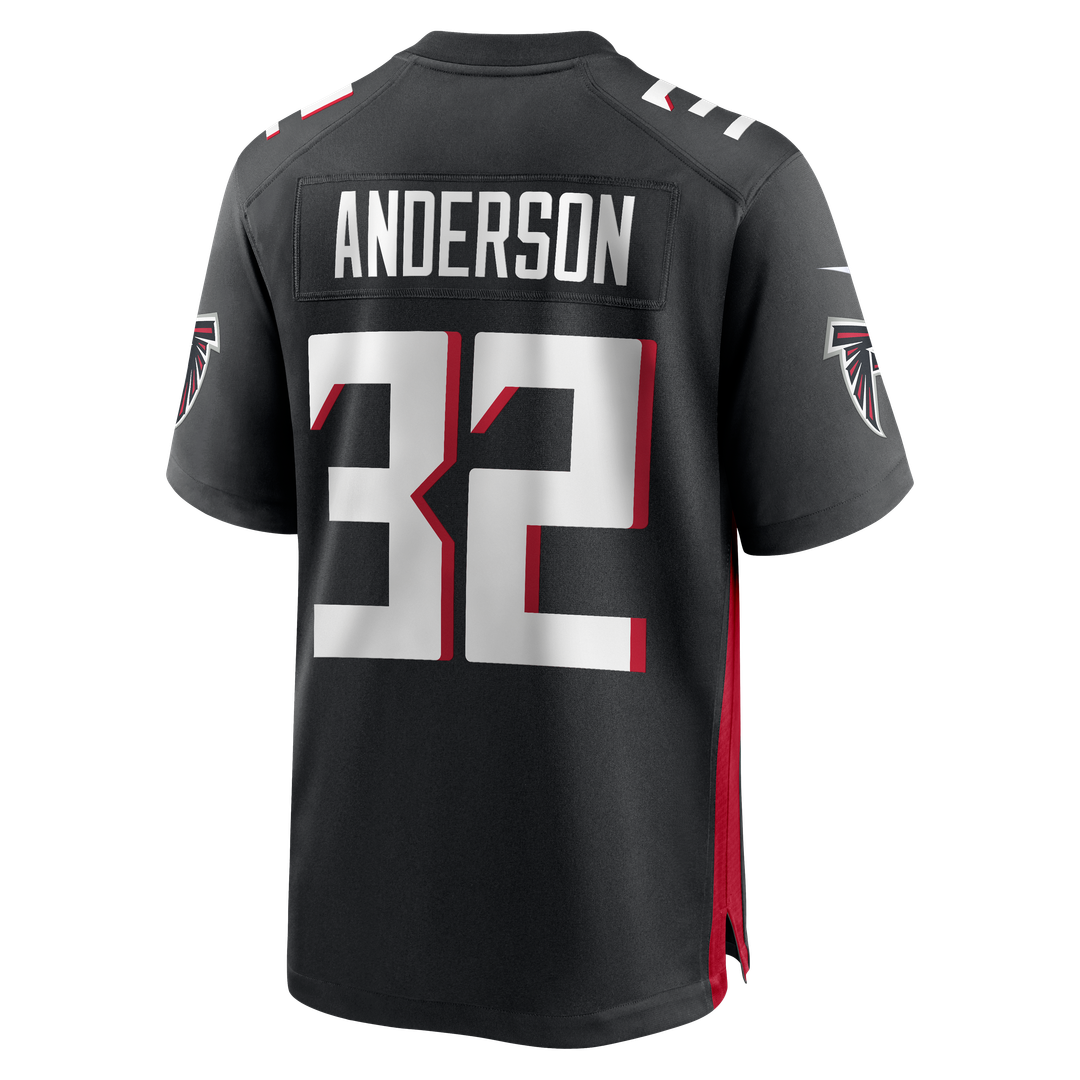 Atlanta Falcons Jamal Anderson Black Game Retired Player Jersey | NFL Football Jersey
