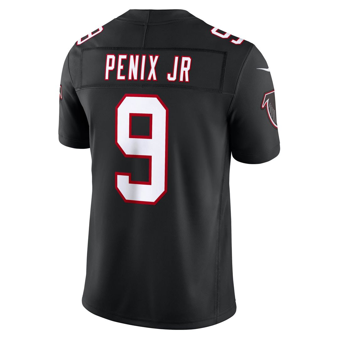 Atlanta Falcons Michael Penix Jr. Black Alternate Throwback Vapor F.U.S.E. Stitched Limited Jersey | NFL Football Jersey